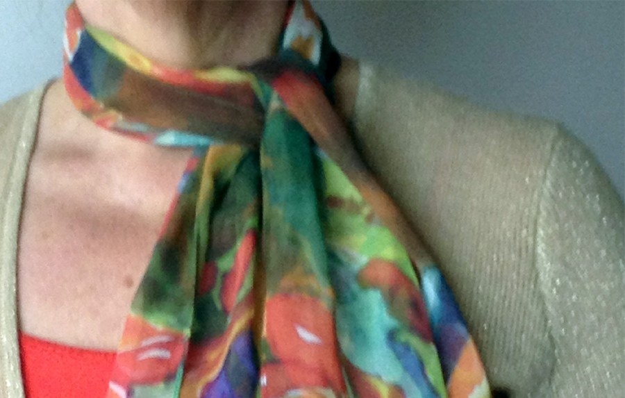 Silk art store scarves